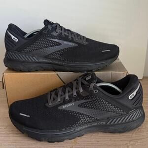 Brooks Adenaline 22 Triple Black Men Running Sneakers - SZ 13